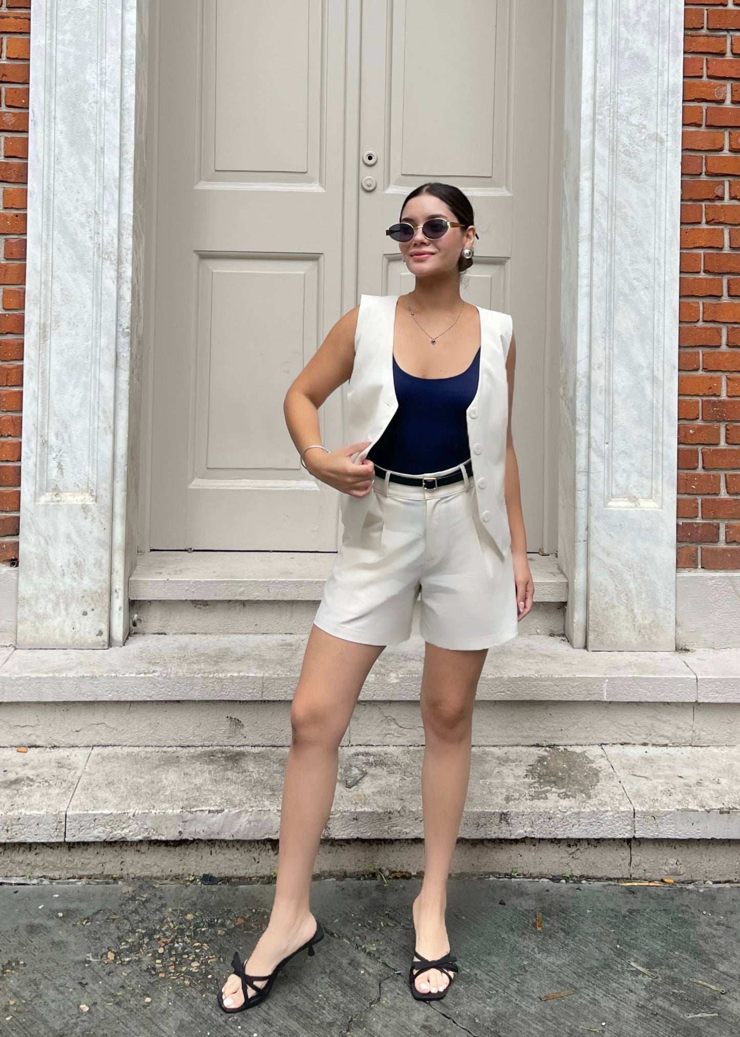 Chaleco Santorini Ivory