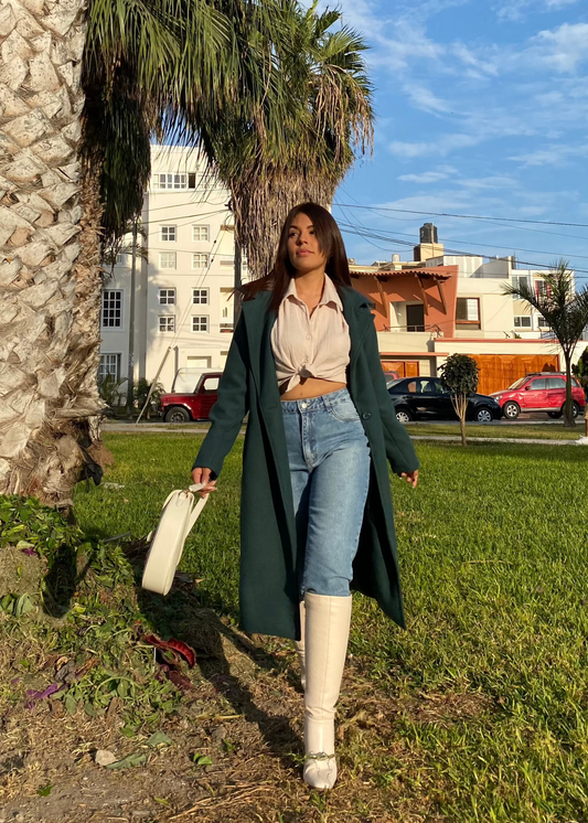 Abrigo Paris verde botella