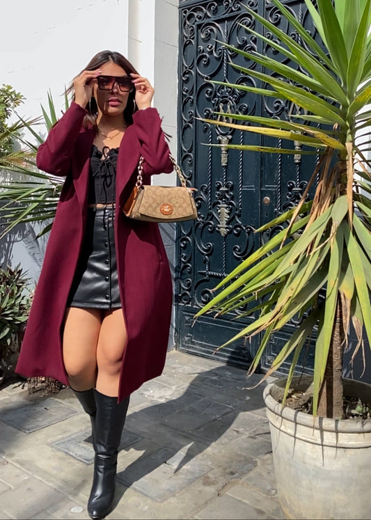 Abrigo Paris Burgundy