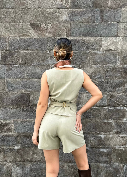 Short Santorini - Verde Olivo