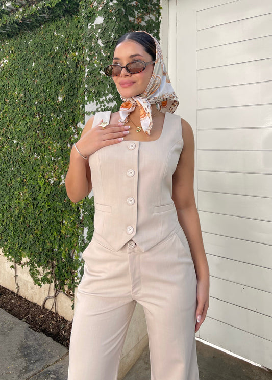 Chaleco Firenze Avena