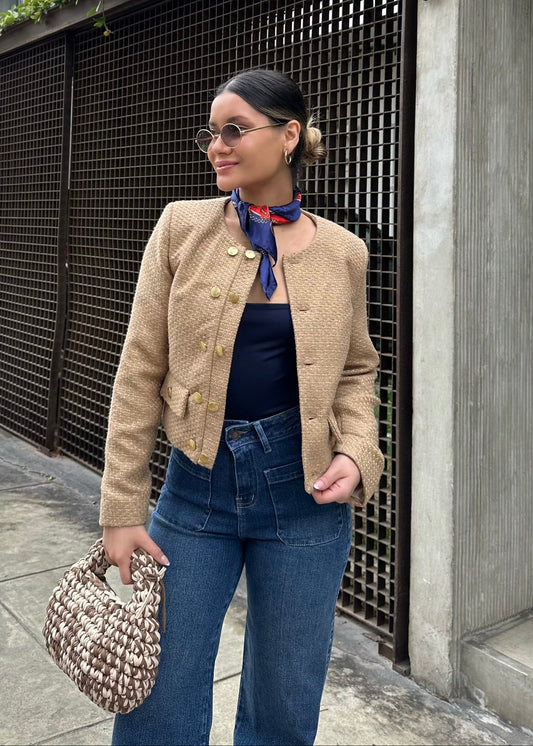 Chaqueta Channel Beige