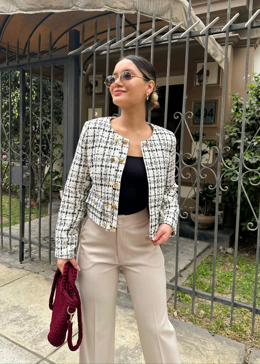 Chaqueta Channel - Cream Elegance