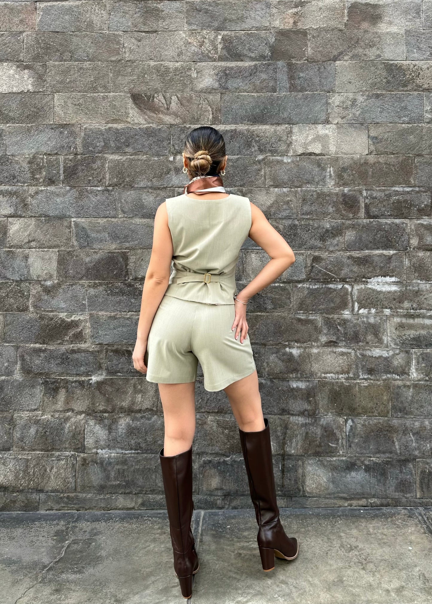 Chaleco Santorini Verde Olivo