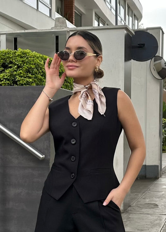 Chaleco Santorini Negro