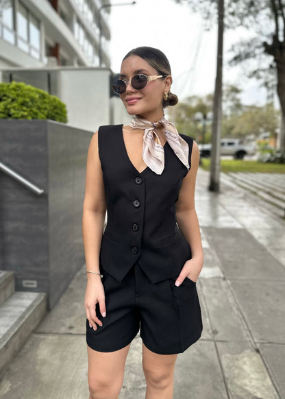 Short Santorini - Negro